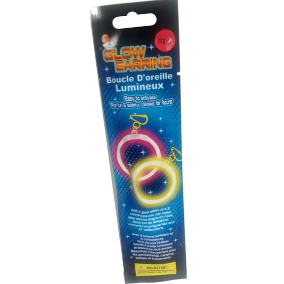 Red Glow Stick Earrings