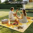 thumbnail image 4 of Sunflower Outdoor Rug for Patio/Deck/Porch, Non-Slip Large Area Rug 6 x 9 Ft, Yellow Floral Elegant Flowers Pastoral Indoor Outdoor Rugs Washable Area Rugs, Reversible Camping Rug Carpet Runner, 4 of 8