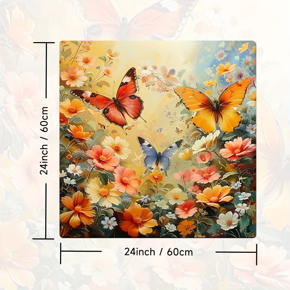 1pc 20in×24in/24in×24in, Flower Pattern, Washer And Dryer Top Protection Mat, Washing Machine Dust Cover Mat, Kitchen Accessories, Non-Slip, For Laundry Bathroom Home Decor, Room Decor