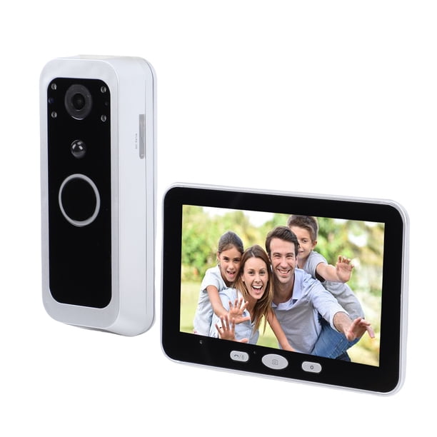 Cámara WiFi Video Timbre Cámara Con Pantalla IPS De 5 Pulgadas 1080P Visualización De 150 Grados PIR Detección De Movimiento APLICACIÓN Seguimiento Remoto Audio De Doble Vía