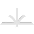 thumbnail image 4 of 60"W x 30"H x 4"D x 4"F, 12/12 Pitch, Redmond Architectural Grade PVC Gable Bracket, 4 of 8