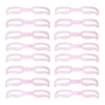thumbnail image 1 of 5 Ensembles 20 Pcs Pochoir à Sourcils Réutilisable pour Femmes Filles Rose Costume d'Assistant de Toilettage à Main, 1 of 8