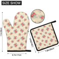thumbnail image 3 of Pioneer Flower Floral Print Pattern 1-Pack Oven Mitts Set, Heat Resistant Kitchen Gloves, 7.7" X 12", 3 of 6