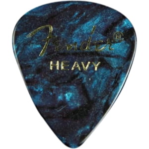 Fender 351 Shape Premium Picks acoustic guitar 351 Turquoise 12 Pack and bass for electric guitar Ocean Heavy mandolin 