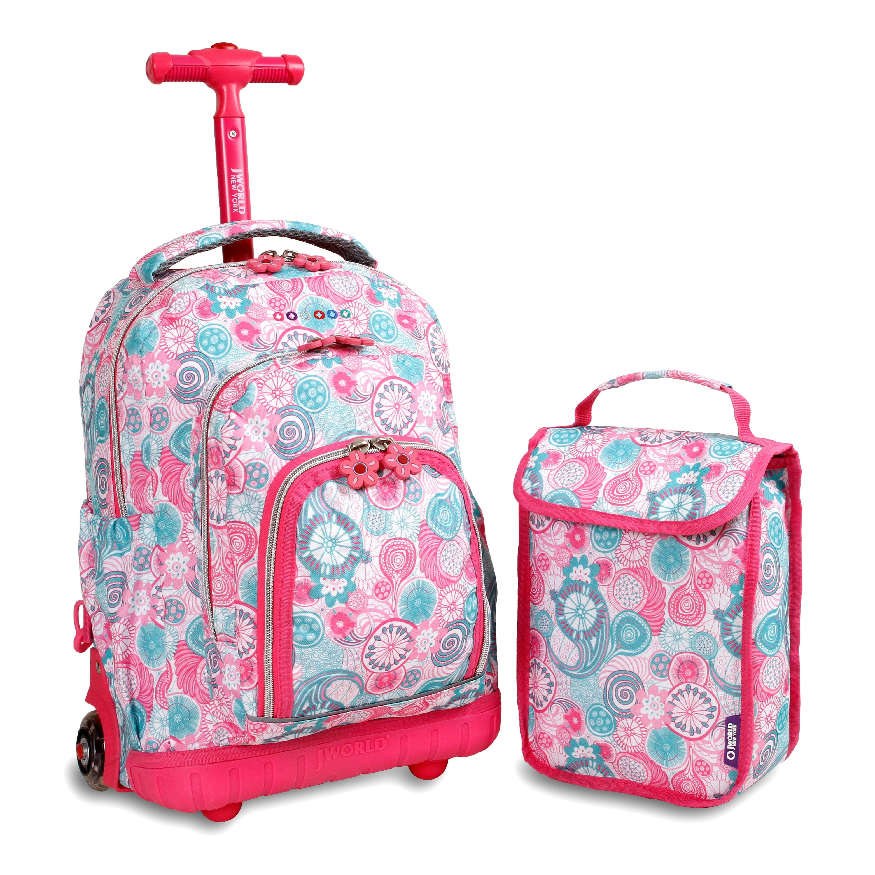 J World New York J World Lollipop Rolling Backpack With Lunch Bag