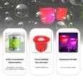 thumbnail image 3 of Graflsoa Automatic Rose-Shaped Bubble Blower with LED Lights, Rechargeable Battery, 360° Leak-Proof Design, Red Color, Bubble Solution Not Included, 3 of 6