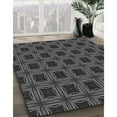 thumbnail image 2 of Ahgly Company Indoor Square Patterned Charcoal Black Area Rugs, 5' Square, 2 of 6