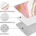 thumbnail image 5 of Pink White Gold Marble Pattern Bathroom Rugs Sets 3 Piece,Toilet Cover Set,Absorbent Non Slip Bathroom Mats Sets with U-Shaped Contour Rug Toilet Rug Set, 5 of 5