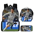 thumbnail image 1 of Football Star Cristiano Ronaldo Backpack Printed Three-Piece Set Children'S Schoolbag Elementary And Middle School Students Backpack Pencil Case, 1 of 2