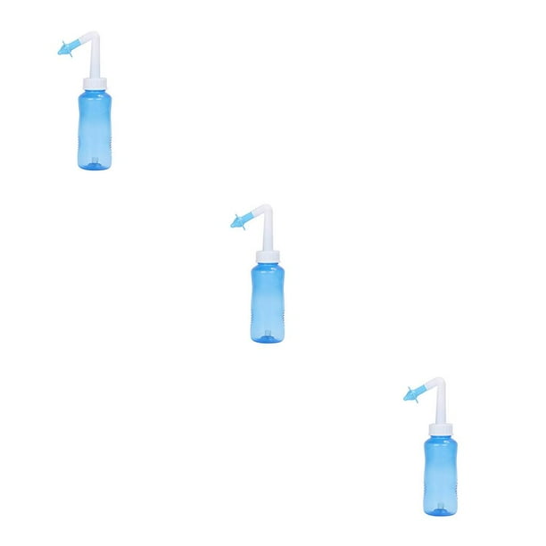 Qarigey Adultos Niños Limpiador de nariz Limpieza nasal Spray Botella de plástico Herramienta de cuidado nasal, Azul Type1 NO1