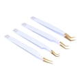 thumbnail image 3 of M LASH Eyelash Extension Tweezers (Set of 4) - Professional & Precision Lash Tweezers for Eyelash Extensions - Japanese Steel, Diamond Grip, Fiber Tip V3 (, 3 of 4