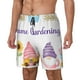 thumbnail image 1 of Fotbe Watercolor Gnome Garden Traje de Baño para Hombre – Shorts de Natación de Secado Rápido con Forro y Bolsillos-Medium, 1 of 6