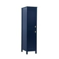 thumbnail image 3 of Elegant Kitchen and Bath 16 Inch Wide Bathroom Linen Storage Freestanding Cabinet In Blue, 3 of 14