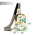 thumbnail image 2 of FORMRS Womens Crossbody Sling Bag Travel Daypack Shoulder Chest Backpack, Retro Orange Floral, 2 of 7