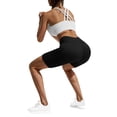 thumbnail image 6 of RYRJJ Biker Shorts Women with Pockets High Waisted Workout Tummy Control Gym Running Yoga Shorts(Black,XXL), 6 of 9