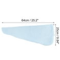 thumbnail image 2 of Unique Bargains 1 Pc Women Soft Double Layer Hair Drying Towel for Bathroom Vacation Travel Sky Blue Coral Velvet, 2 of 3