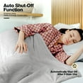 thumbnail image 6 of Gymax 60''x50'' Electric Heated Throw Blanket Flannel & Sherpa Double-sided Flush Grey, 6 of 10