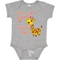 thumbnail image 3 of Inktastic My Cousin Loves Me Cute Giraffe Boys or Girls Baby Bodysuit, 3 of 5