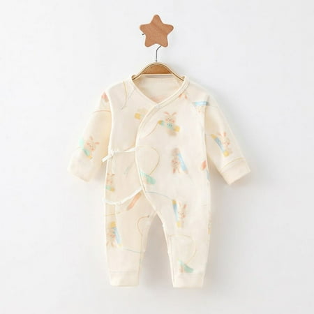 

DDWD zh003 Newborn Clothes Pure Cotton Baby Clothes Autumn and Winter Butterfly Clothes Baby Jumpsuit Class Pure Cotton Boneless