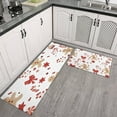 thumbnail image 2 of Red Christmas Gingerbread Man Pattern Kitchen Rugs Sets Of 2,Anti Fatigue Kitchen Mat Rugs Non Slip Washable,Decorative Kitchen Floor Mats for Kitchen,Sink,Laundry,17"x30"+17"x47", 2 of 7