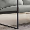 thumbnail image 4 of DeeHome Lounge, living room, office or the reception area PVC leather accent arm chair with Extra thick padded backrest and seat cushion sofa chairs,Non-slip adsorption feet,sturdy metal frame,Gray, 4 of 8