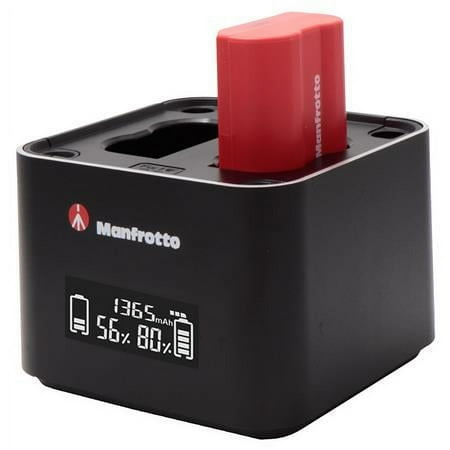 Manfrotto - ProCUBE Professional Twin Charger for Nikon - Black