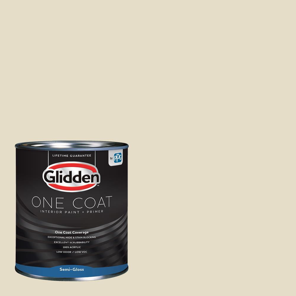 Glidden One Coat Interior Paint and Primer, Navajo White / Beige, 1