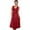 Burgundy, variant on Scully Women's Lace-Up Jacquard Midi Dress - HC118-DPK X- US