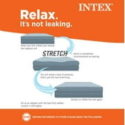 Intex 18 Queen Comfort Plush Raised Air Mattress Bed with Built-in Pump