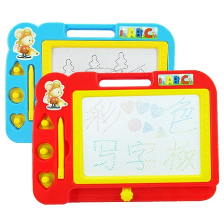 Best Blackboard Doodle, Outgeek Magnetic Drawing Board Toddlers Babies with 3 Stamps and 1 Pen for Kids Children deal