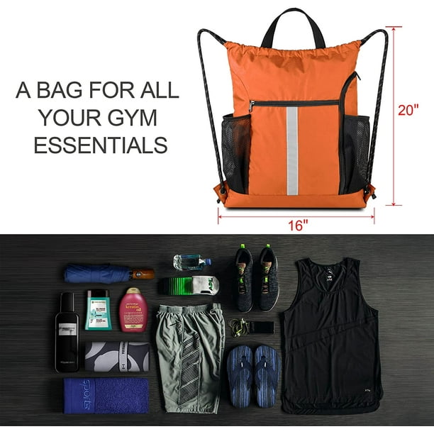 Gym bag with drink holder online