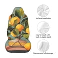 thumbnail image 4 of Fotbe Retro Warm Lemon Flower Funda para Asiento de Auto con Estampado – Impermeable y Antisudor – Ajuste Universal, Lavable a Máquina, Antideslizante (1 Pieza), 4 of 5