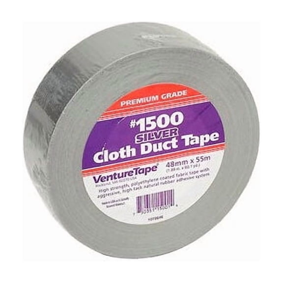 3M VentureTape #1500 General Purpose Cloth Duct Tape 2 IN x 60 Yards Silver