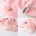 thumbnail image 5 of SILVERCELL Girls Winter Flower Pendant Windproof Hooded Coat Baby Cloak Reaching Out when Going Out for 0-18M Infant Toddler, 5 of 14