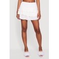 thumbnail image 3 of Women's Solid Textured Knit Tiered Mini Skirt, 3 of 5