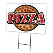 SignMission C-1824-DS-Pizza 18 x 24 in. Pizza Yard Sign & Stake
