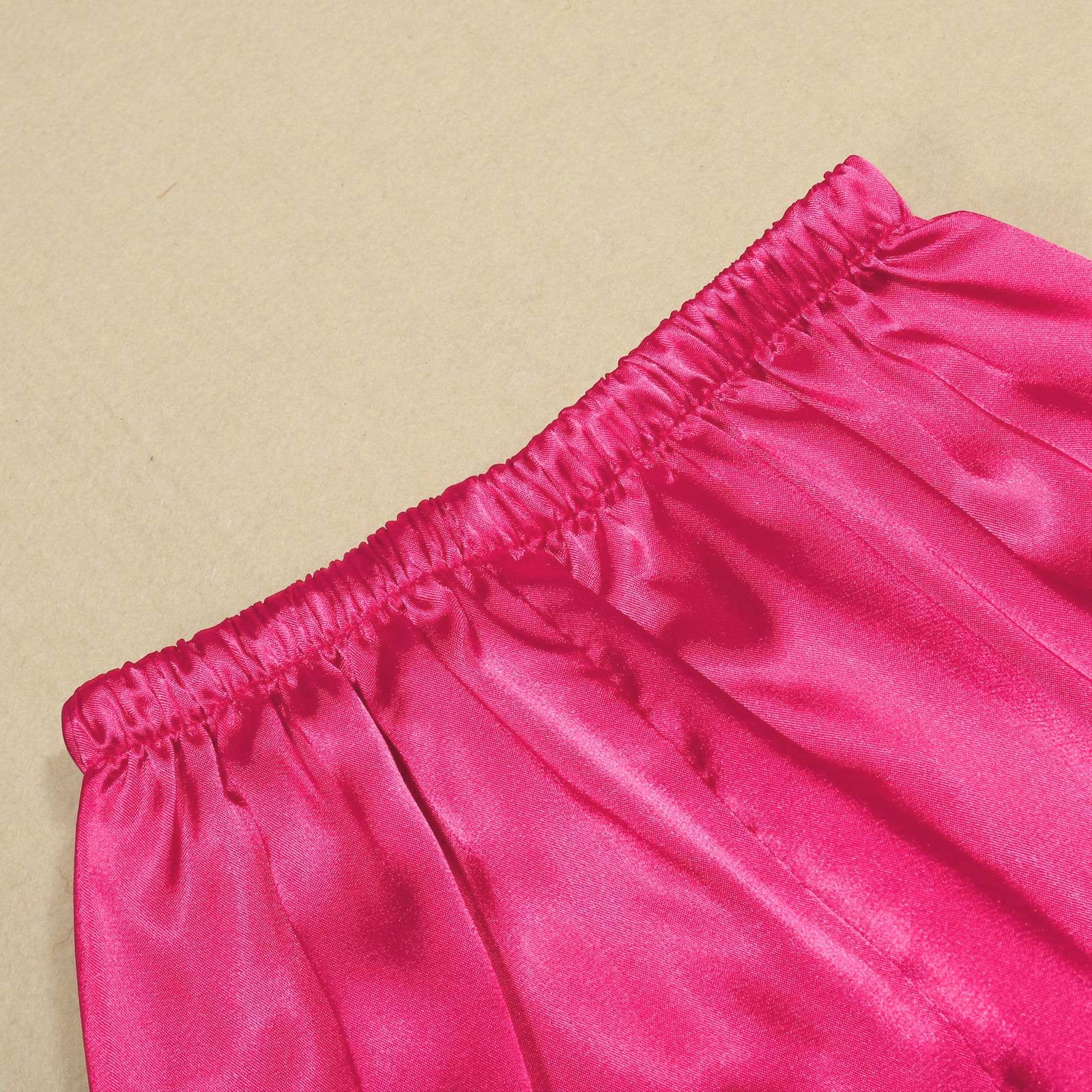 Ensemble Pyjama En Satin Doux Pour Enfants Fille Et Garçon - Chemise De Nuit Boutonnée, Haut Et Pantalon Long Confortable