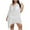 White, variant on fatyb Plus Size Swim Cover up Womens Short Sleeve Beach Wear Bikini Coverup V Neck Bathing Suit