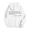thumbnail image 3 of Afdoent Hoodies For Men Fashion Casual Letter Print Hooded Pullover Long Sleeve Drawstring Hooded Sweatshirt Fall Outwear, 3 of 8