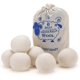 thumbnail image 1 of Pack of 6 Wool Dryer Balls - Natural Fabric Softener, Reusable, Reduces Clothing Wrinkles and Saves Drying Time. The Large Dryer Ball is a Better Alte, 1 of 5