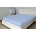 thumbnail image 4 of 6 Piece Sheet has Zipper Sheet Set, Queen Size 12 Inch Deep Pocket, 800 TC, Solid Light Blue Color., 4 of 9