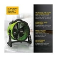 thumbnail image 2 of XPOWER High Velocity Whole Room Air Mover Air Circulator Utility Floor Fan, 2 of 7