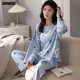 thumbnail image 1 of Conjunto de pijama de talla grande para mujer, ropa de dormir con estampado Kawaii, y cuello redondo de manga larga, a la moda, para otoño y primavera, M-5XL, 1 of 4