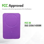 Power Bank,5000mAh 22.5W Fast Charging Magnetic Wireless Portable Charger with LED Power Display Compatible with iPhone 8 and Above Series,2in1,Purple