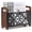 Rustic Brown, variant on Black Wood Magazine Organizer Rack For Books Newspapers Mail