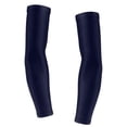 thumbnail image 1 of 1 par elástico fútbol baloncesto gimnasio protección solar brazo mangas cubierta M M Navy Cola Cubierta de mangas de brazo de baloncesto, 1 of 8