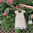 thumbnail image 1 of Verano lindo niñas malla gasa princesa Vestido niño sin mangas tul ropa niños cumpleaños fiesta Vestido niños tutú disfraz 100 (2T) Gao Jinjia LED, 1 of 2