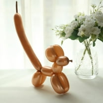 Efavormart 50 Pack | Metallic Blush / Rose Gold Long Twisting Modeling Latex Balloons, Animal Magic Party Balloons