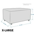 thumbnail image 2 of AIGIA Jacquard Ottoman Cover Slipcovers Folding Storage Stool Soft Thick Rectangle Foot Rest Slipcover with Elastic Bottom, 2 of 6
