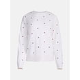 thumbnail image 5 of Joyspun Women's Fleece Lounge Sleep Top with Long Sleeves, Sizes XS-3X, 5 of 5